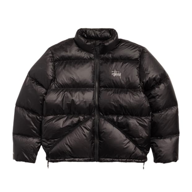 스투시 다운 자켓 블랙 스몰 사이즈