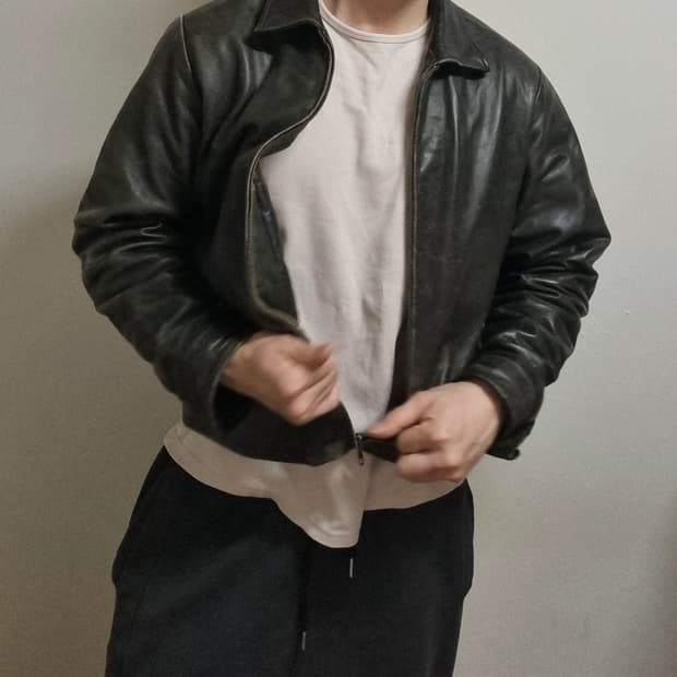 올드갭 레더자켓 브라운 M