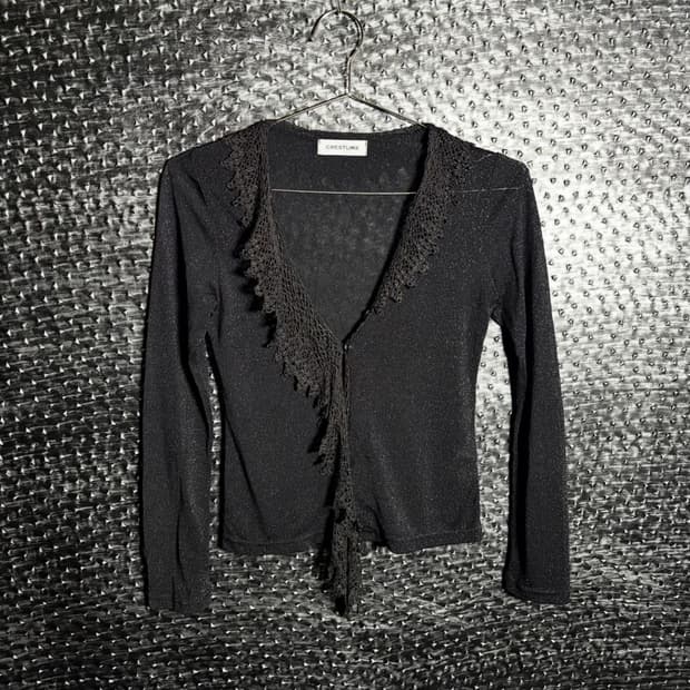 Crestline 글리터 가디건