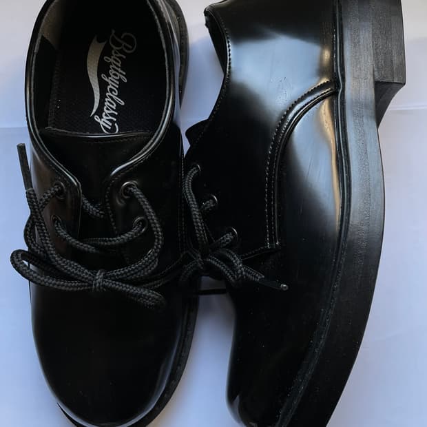 새상품 키높이 레더 더비슈즈 