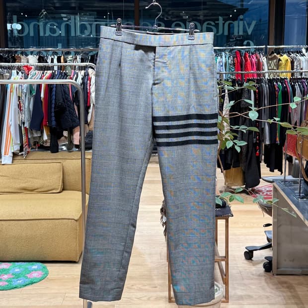 톰브라운 플란넬 4바 클래식 팬츠