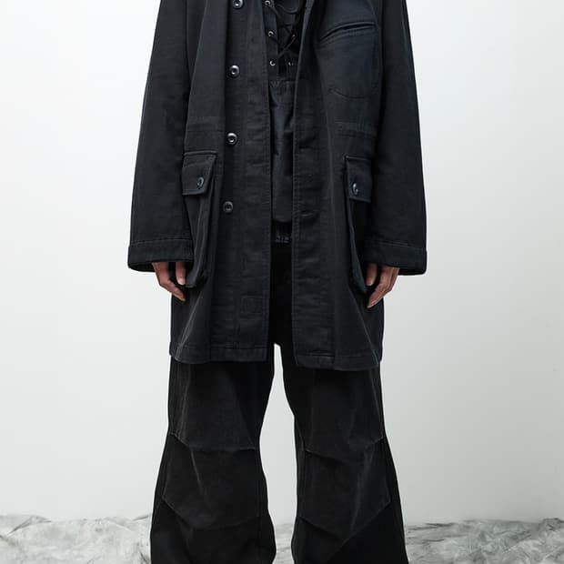 [s]Mil Coat Black 해칭룸 밀코트 블랙