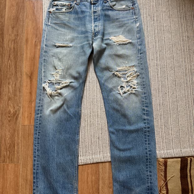 90s 리바이스 501 디스 데님팬츠