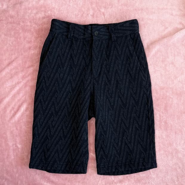 Zucca 패턴 울 시티 쇼츠 팬츠