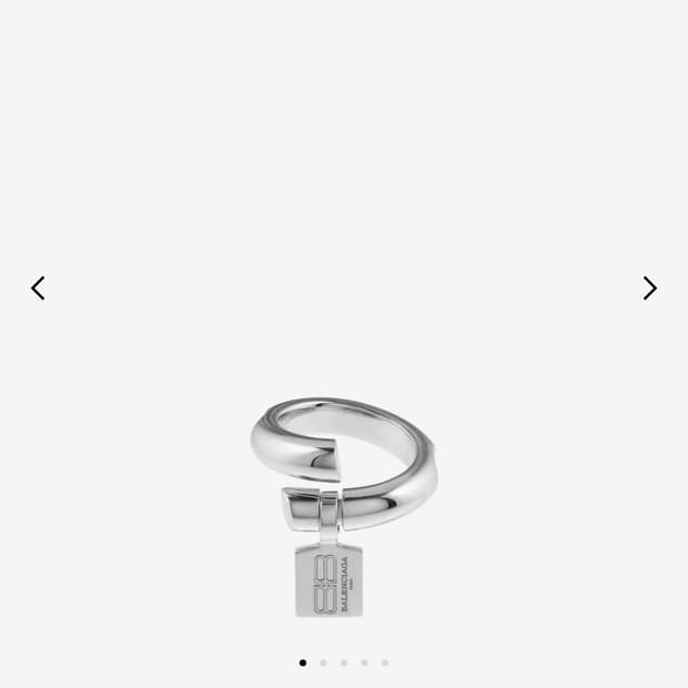 발렌시아가 생제르망 태그 링 실버