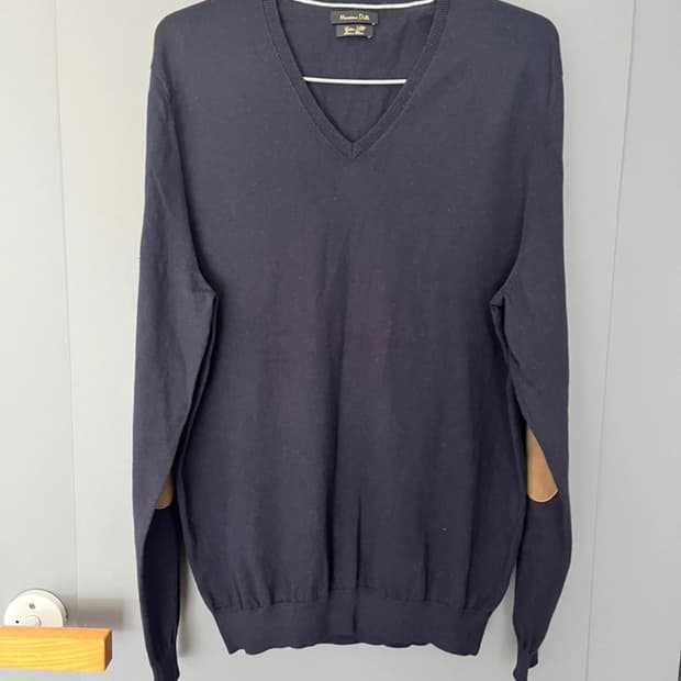 마시모두띠 니트  V넥 니트 Navy L
