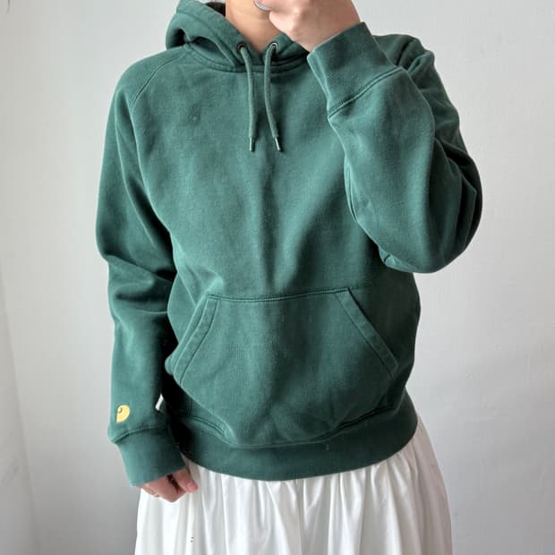 [S] 칼하트 다크그린 후드티