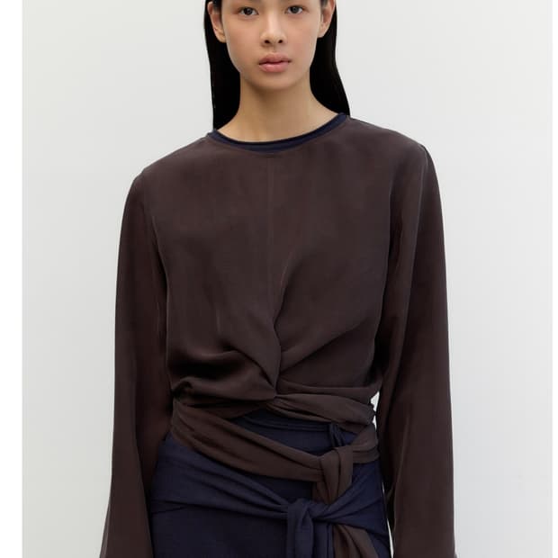 RRACE 브라운 블라우스 르메르 르셉템버 ore lfm