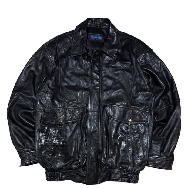  빈티지 양가죽 레더 