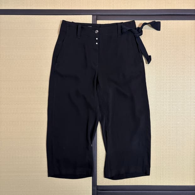 Maison Margiela MM6 리본 스트랩 카프리 팬츠