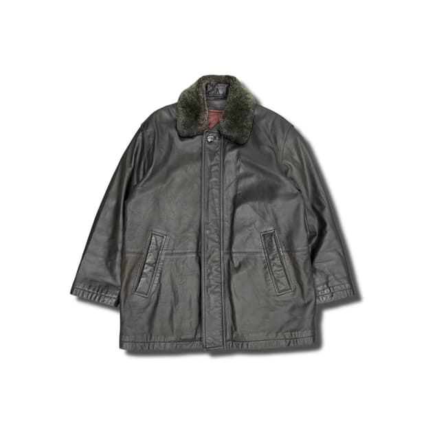 90s YSL Lambskin half jacket