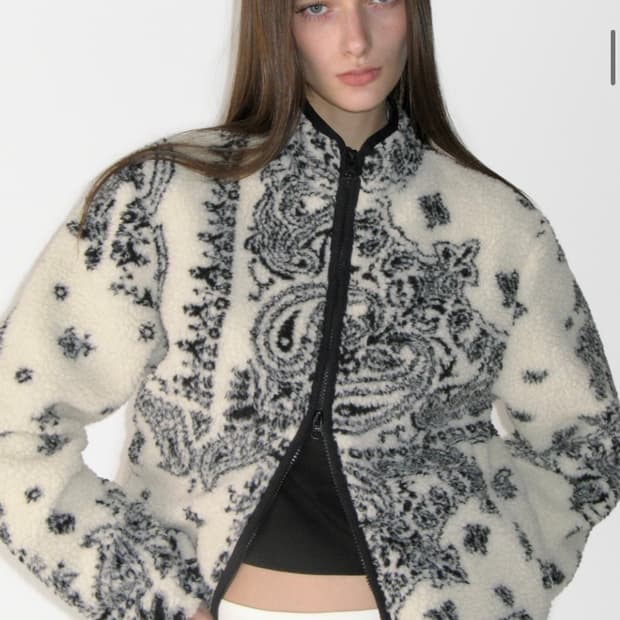 썬번프로젝트 Paisley Fleece Zip-up 플리스 집업