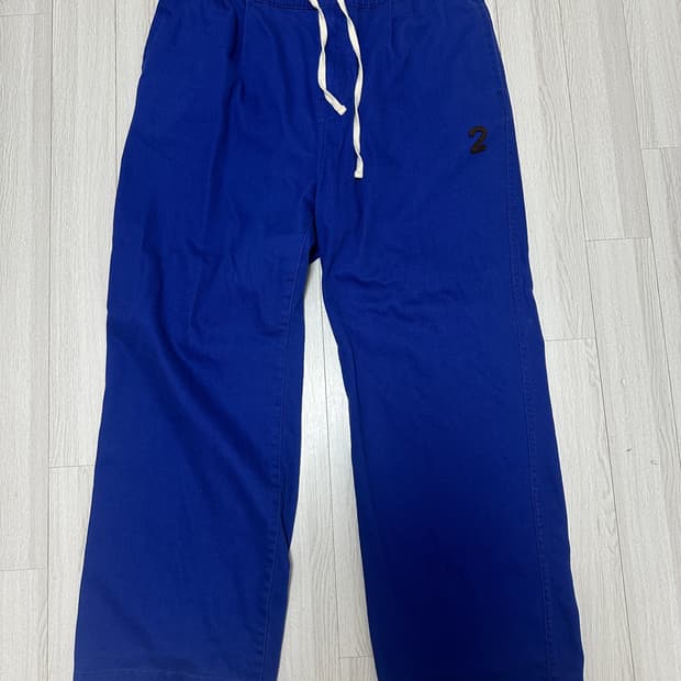 애쓰(AETH) 원턱 와이드 치노_블루 팝니다!