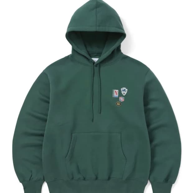 디스이즈네버댓 후드티 다크 그린 m