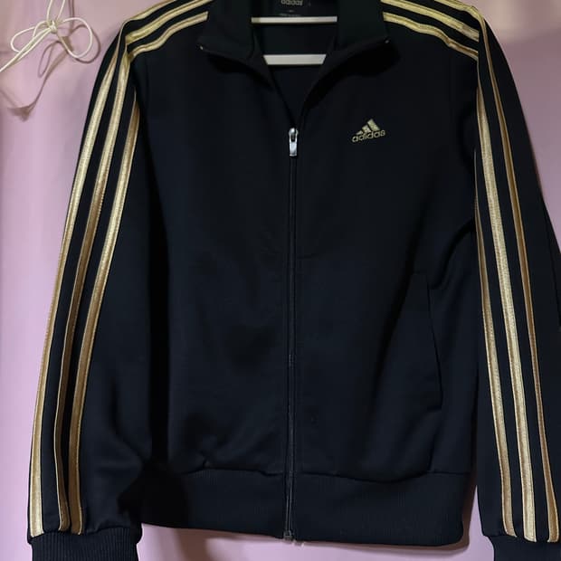 아디다스 져지 아디다스 삼선 검골 아디다스 블랙 골드 트랙탑 집업