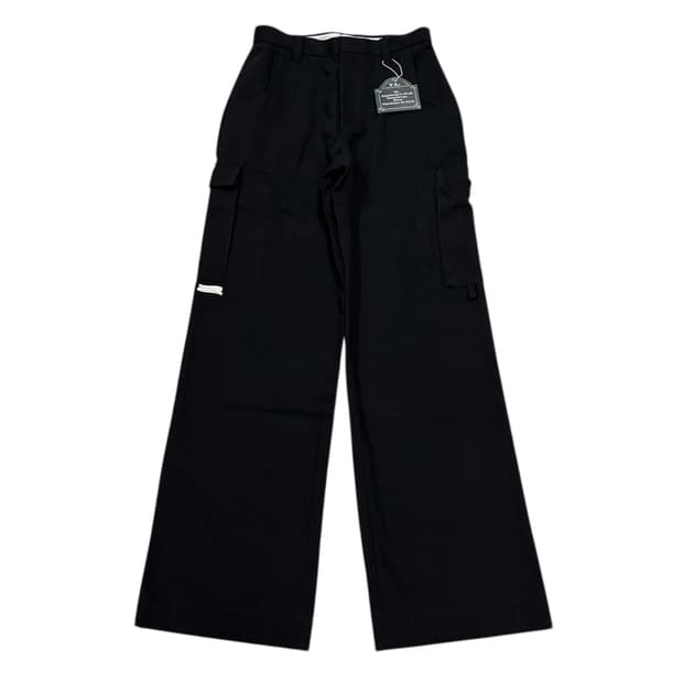 STU 코튼 카고 팬츠 바지 블랙 M