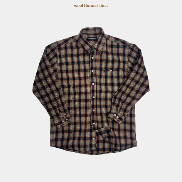 U.C. berkeley 유씨버클리 울 플란넬 체크 남방 셔츠