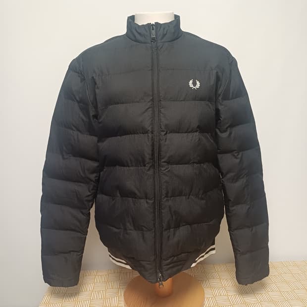 프레드페리 트윈팁 패딩 밤버 자켓 (J9536) - 블랙