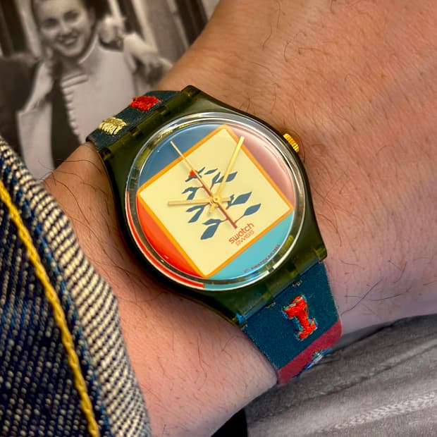 92년판) 빈티지 스와치 젠트 poncho