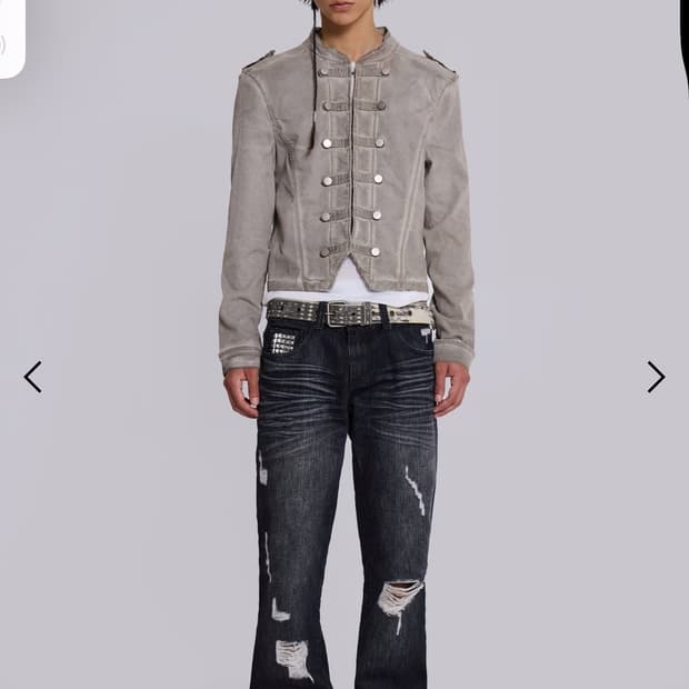 Jaded London 블랙 크로스 스터드 드리프트