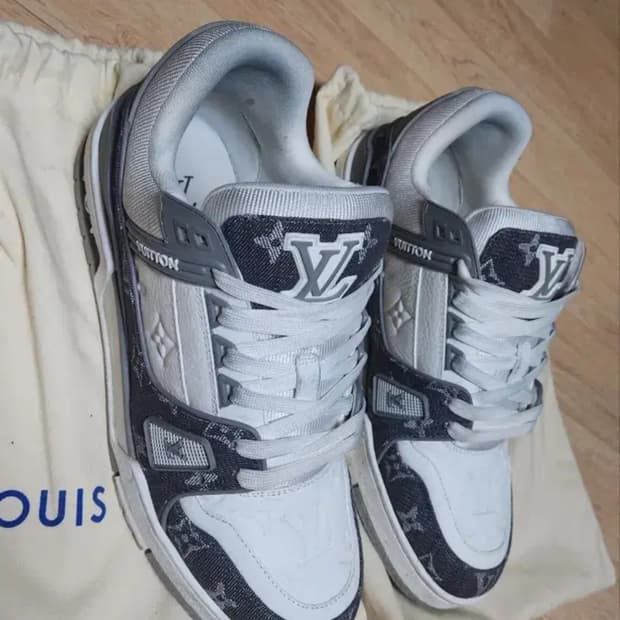 루이비통 트레이너 스니커즈 그레이 270