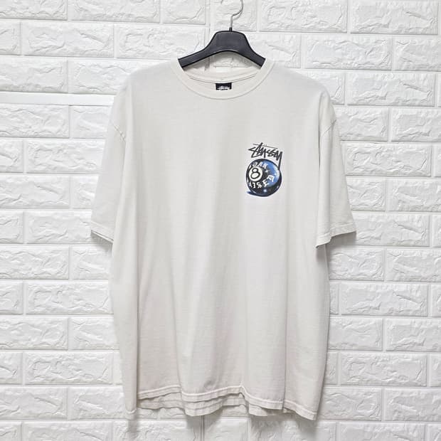 스투시 본엔레이즈드 8볼 반팔티 XL사이즈