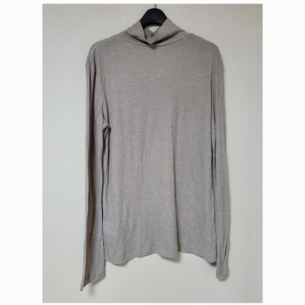 터틀넥 긴팔 목폴라티 브라운 100