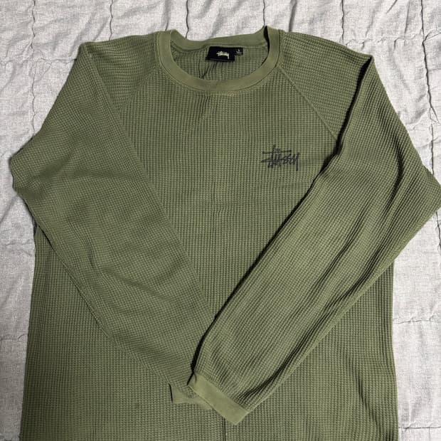 스투시 래글런 써멀 롱슬리브 파인 L