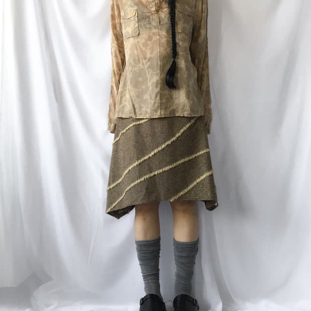 Lace up point ethnic mood top