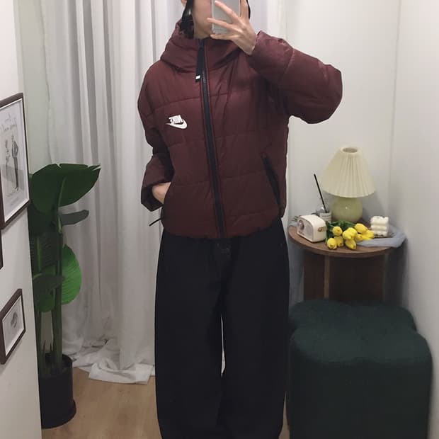여성 나이키 후드 패딩점퍼 95~100