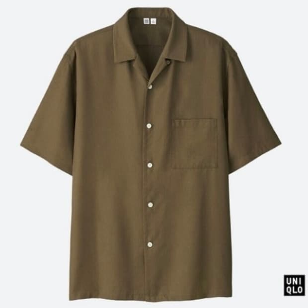 유니클로 U 르메르 오픈카라셔츠 L