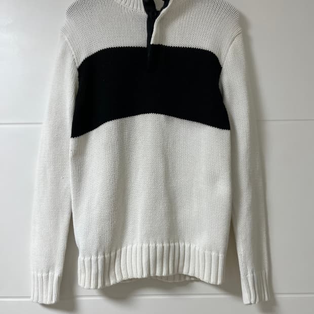 폴로 랄프로렌 반집업 니트