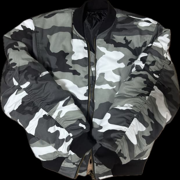 스노우 카모 MA-1