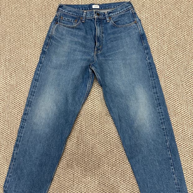 시오타 와이드 테이퍼드 셀비지 데님 (31)