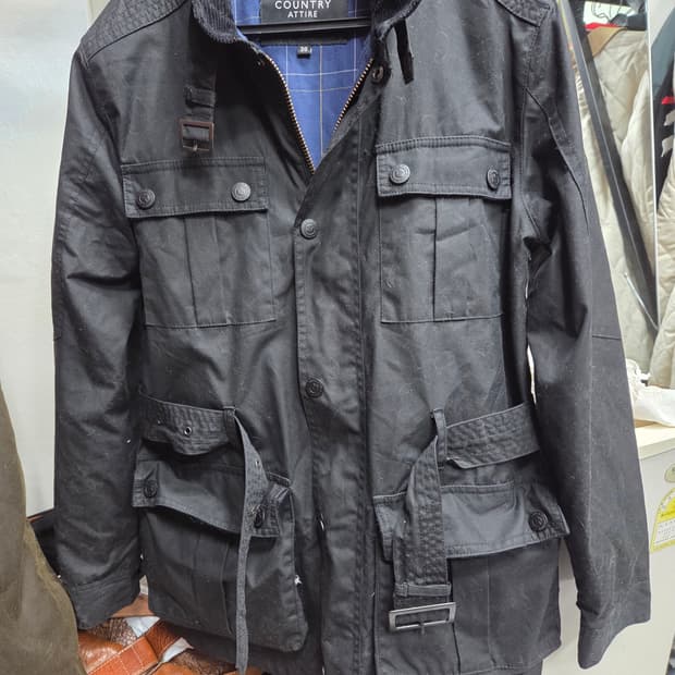 컨트리어 타이어   블랙 야상 자켓