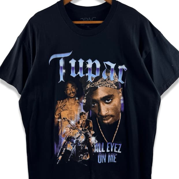투팍 오피셜 그래픽 랩티셔츠3014