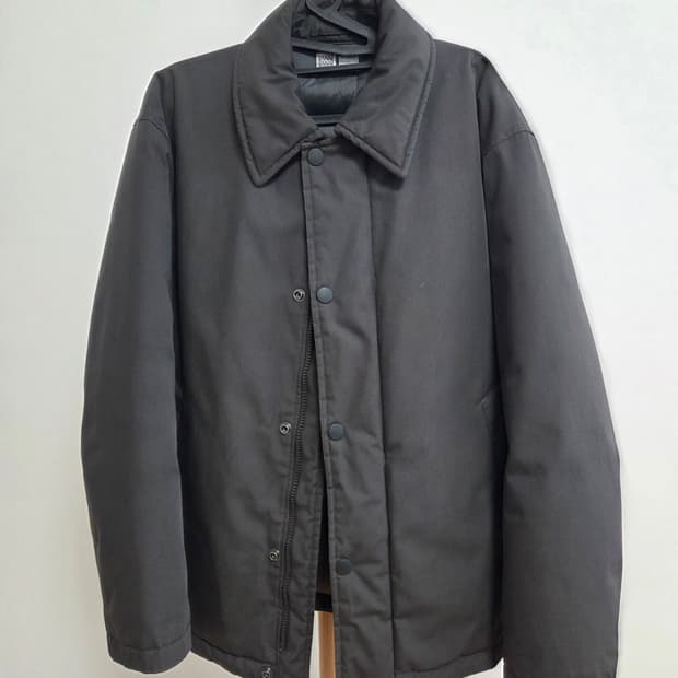 유니클로 회색 덕다운 패딩 자켓 L