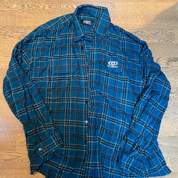 csc 체크셔츠 그린 1사이즈