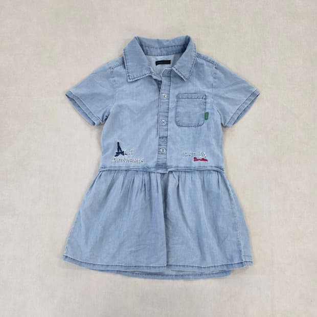 [135] 베네통 키즈 데님 원피스 0220J