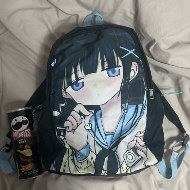 [희귀 빈티지] 애니메이션 미소녀 백팩 지뢰계,오타쿠