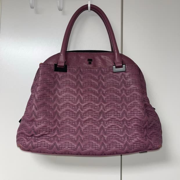 [ANNA SUI] vintage purple 레더백