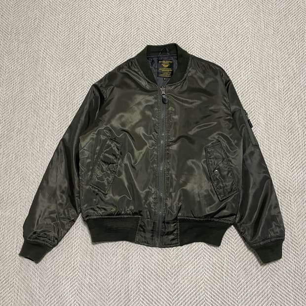 빈티지 밀리터리 플라이트 봄버 자켓 