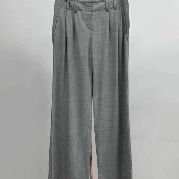 띠어리 플리츠 와이드 슬랙스