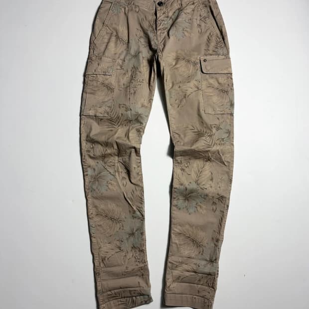 메이슨스 18SS 리프 패턴 코튼 카고 팬츠 R1847