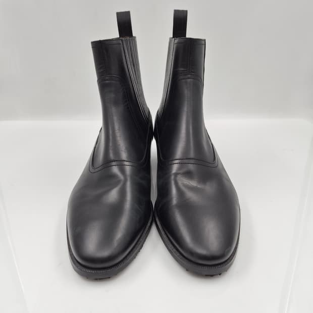 구찌 블랙 레더 첼시 부츠