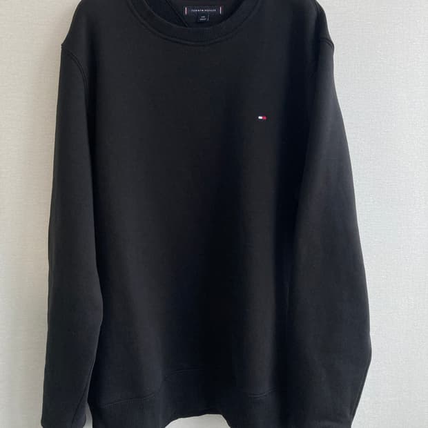 타미힐피거 블랙 맨투맨 L