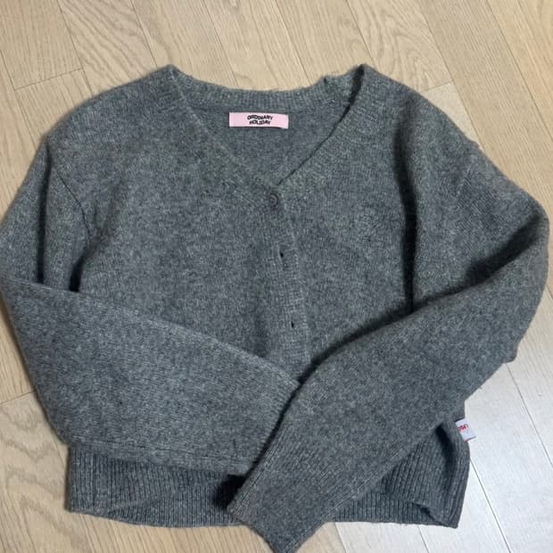 오디너리 홀리데이 크롭 가디건