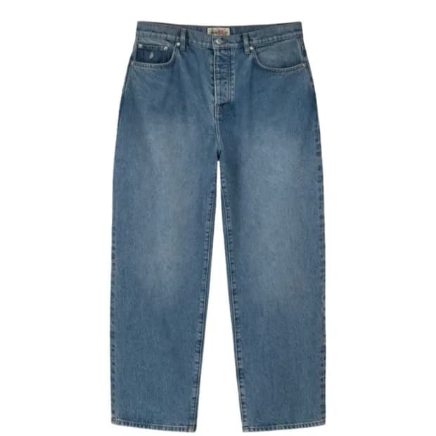스투시 데님 빅 올 진 워시드 블루 32사이즈(새상품)