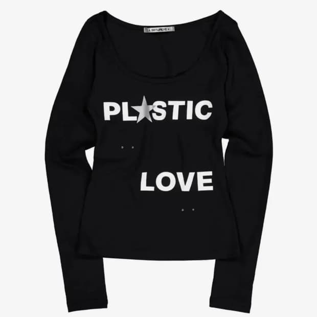 셋업이엑스이 LOVE U-NECK TOP / BLACK