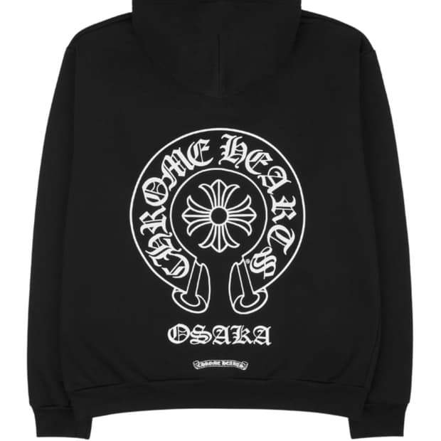 크롬하츠 오사카 후드티 블랙 새상품